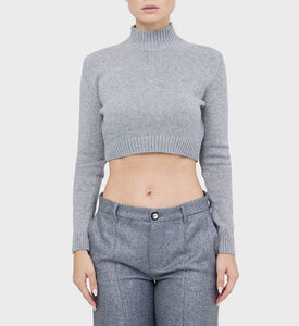 بلوزة قصيرة منسوجة من الصوف الصخري القمري