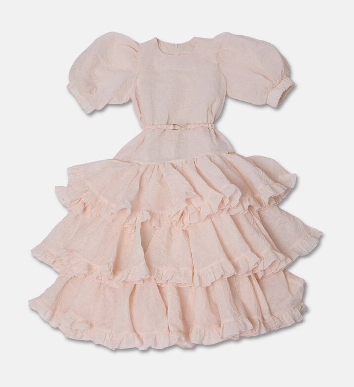 Poca and Poca Ruffle Short-sleeve Round Neck Dress, Packshot View