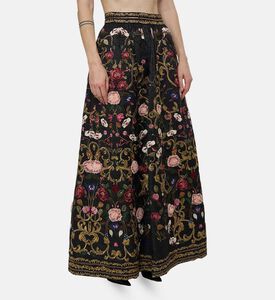 Alice and Olivia Floral-embroidery Maxi Skirt, Model View