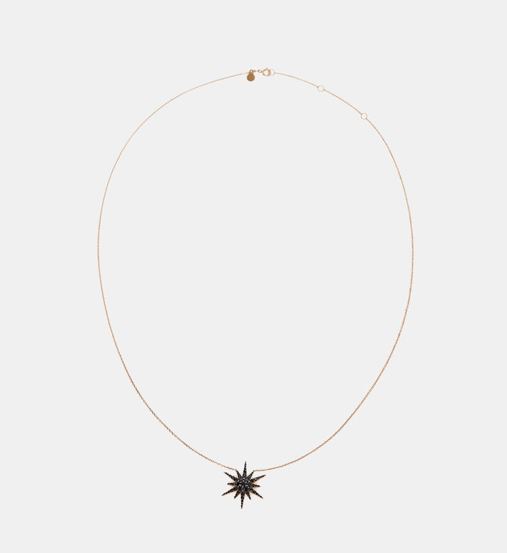 Golden Black Spinel Star Pendant
