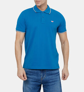 تيشيرت بولو قطن بأطراف متباينة