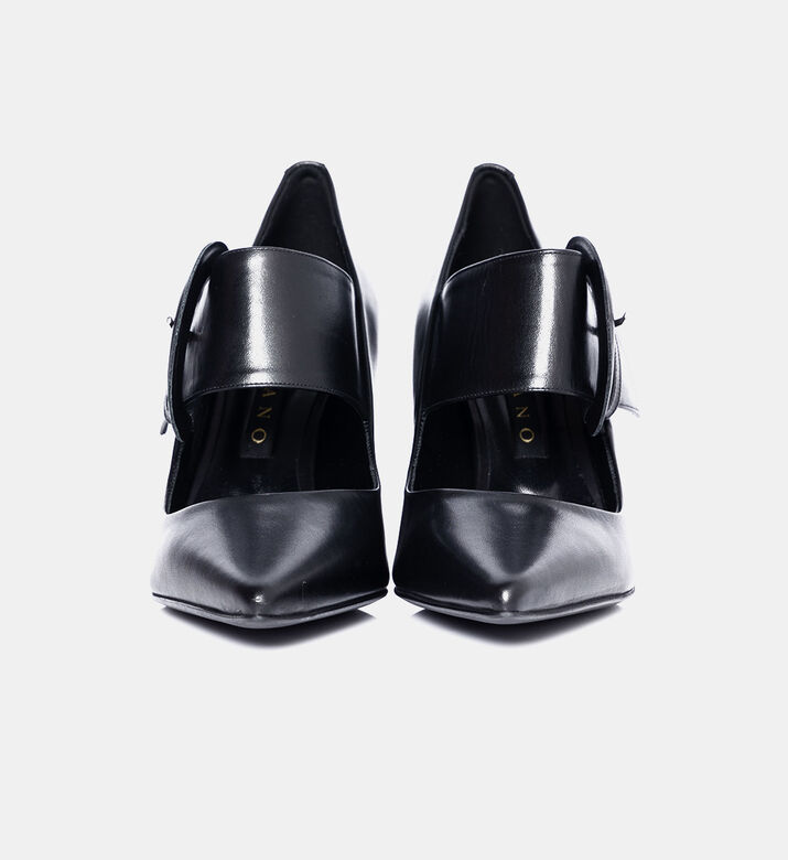 Oversized Buckle High Heels