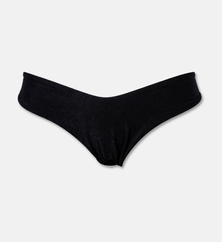 Karla Vivian High-cut Bikini Bottoms, Black, M, Packshot View