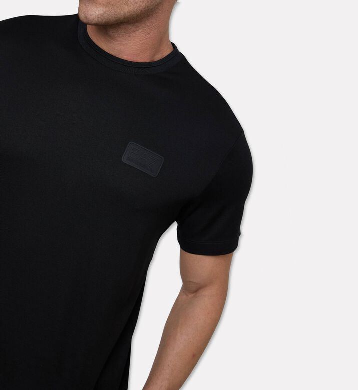 EA7 Short-sleeve Crewneck T-shirt, Black, L, Model View