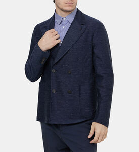 Cotton Linen Piquet Blazer
