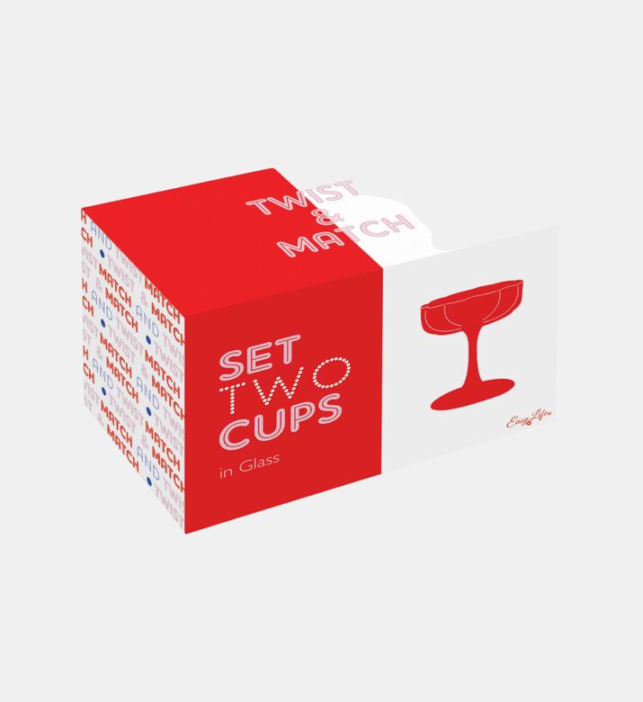 Colored Glass 2-piece Glasses Set