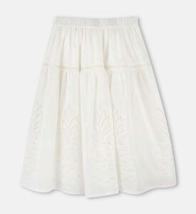 تنورة مطرزة بتطريزات أناناس