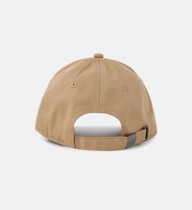 Twill Striped Logo-embroidery Cap