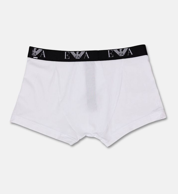 Emporio Armani Logo-waistband 3-pack Low-rise Boxers, White, Xl, Packshot View