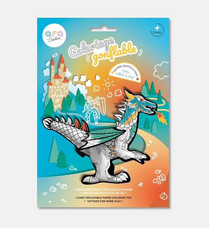 Ara creative Inflatable Coloring Giant Dragon Set, Packshot View