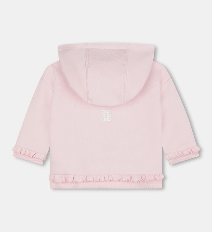 Cotton Fleece Hooded Cardigan