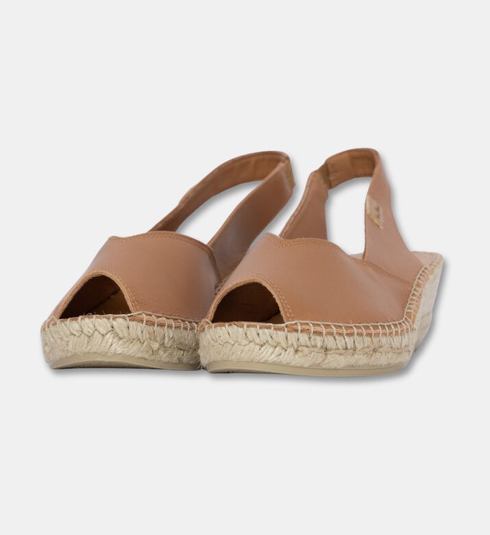 Toni Pons Bernia Metallic Leather Mid-wedge Peep-toe Espadrille, Light-brown, Eu-41, Packshot View