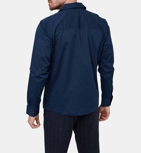 قميص فضفاض تويل بأكمام طويلة