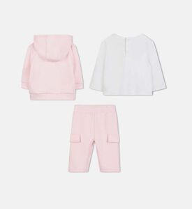 طقم 3 قطع متناسقة بطبعة