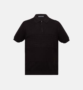 قميص بولو بسحاب من قطن بيما