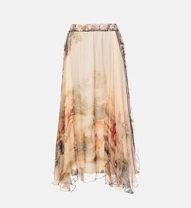 Mes Demoiselles All-over Print Flared Skirt, Packshot View