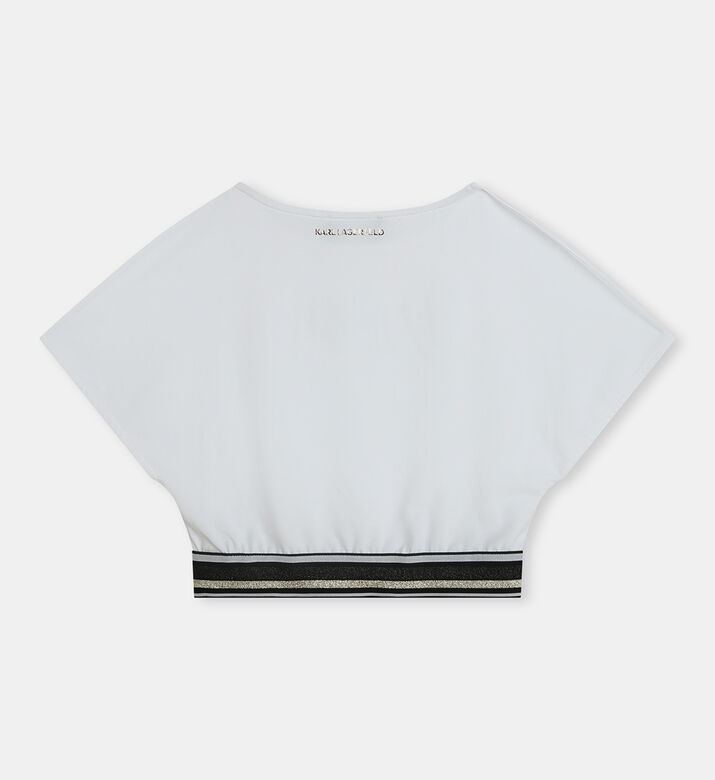 تيشيرت جيرسيه بطبعة حمار وحشي للبنات