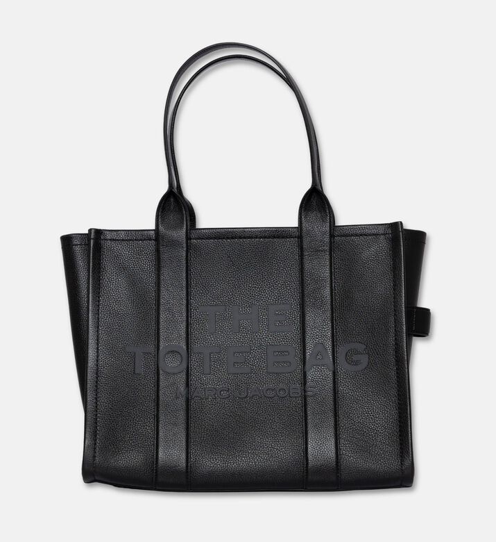Marc Jacobs The Large Leather Tote Bag, Black, Packshot View