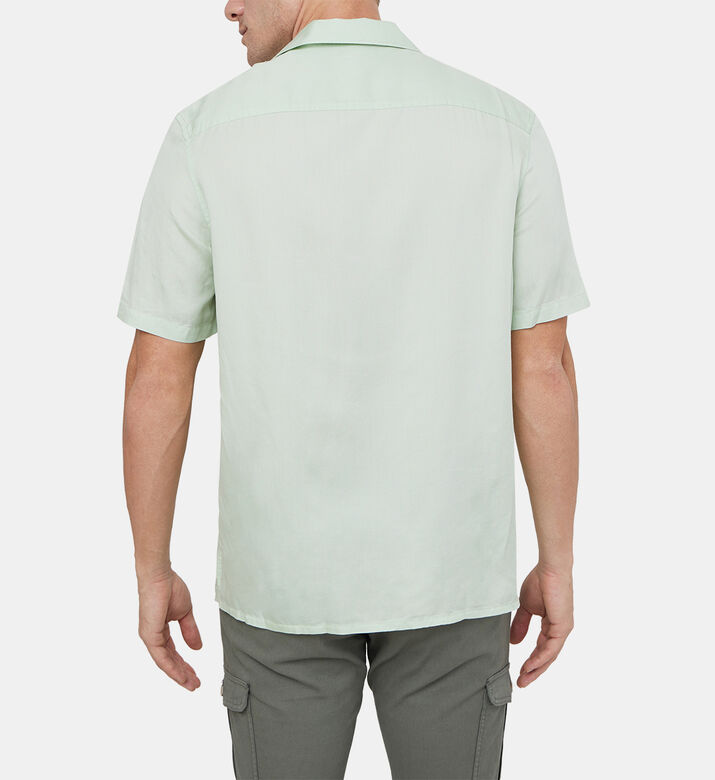 قميص ميرتيل منسوج بأكمام قصيرة