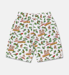 Moschino BKT All-over Animal-print Swim Trunks, Packshot View