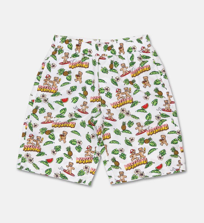 Moschino BKT All-over Animal-print Swim Trunks, Packshot View