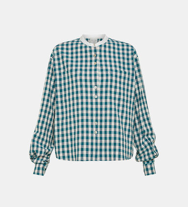 Gingham Button-up Shirt
