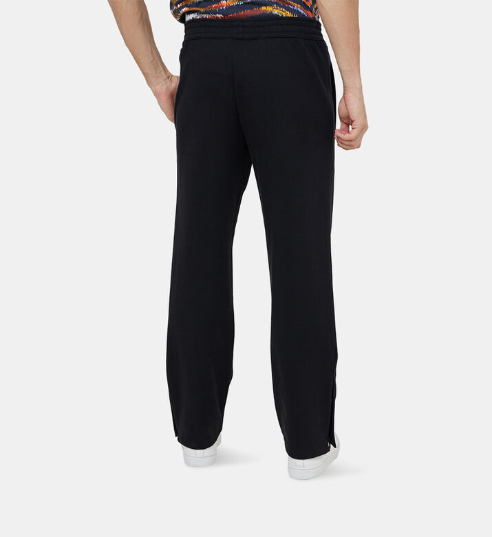 Cotton Contrasted Leg Logo Pants
