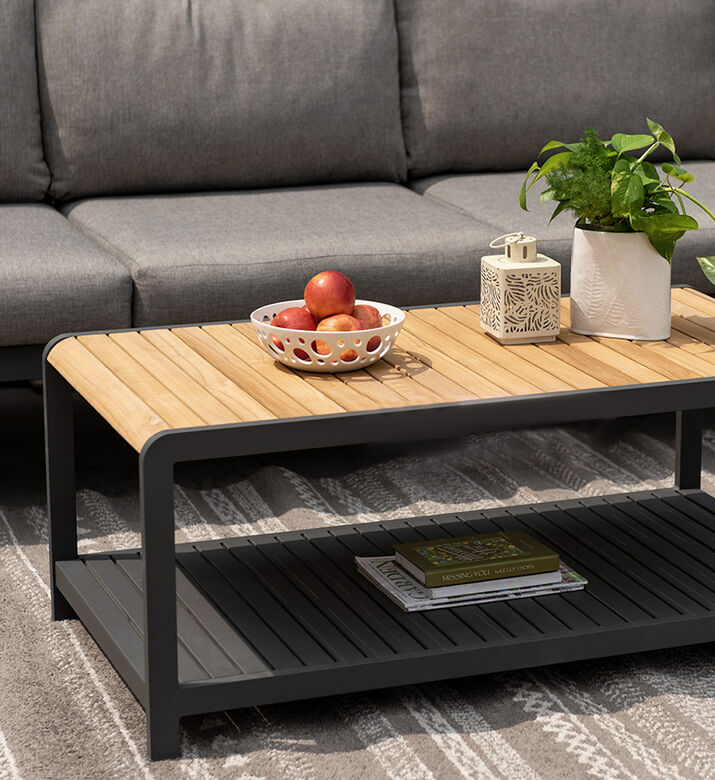 طقم صالون خشب الساج العنبر