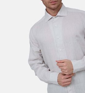 قميص كتان بأزرار أمامية