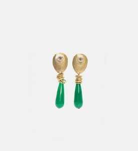 Handmade Long Jade Earrings