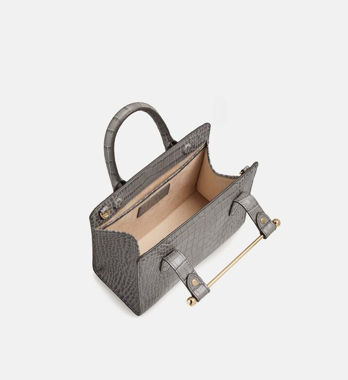 Strathberry Mini Croc-embossed Tote Bag, Packshot View
