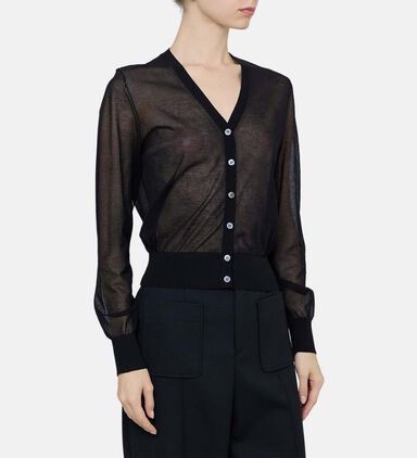 Etretat Sheer Cotton Cardigan