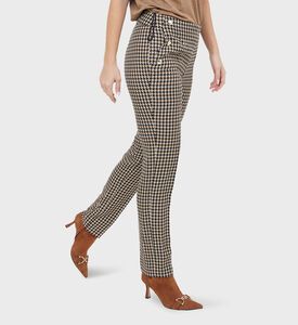 بنطال مستقيم بنقشة هاوندزتوث