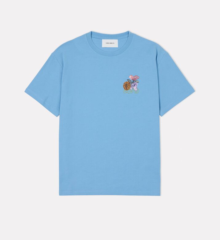 Les Deux Ts Cole Table, Blue, L, Packshot View