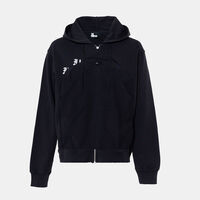 Zip-up Serigraphy Print Hoodie