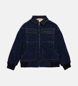 جاكيت جينز بسحاب كامل