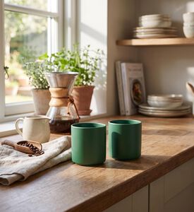 Design Letters Favourite Cups 2-piece Set, Green, Packshot View