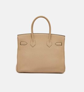 حقيبة بيركين 30 هرميس بلون ترينش بجلد توغو بتفاصيل بلون ذهبي مملوكة مس