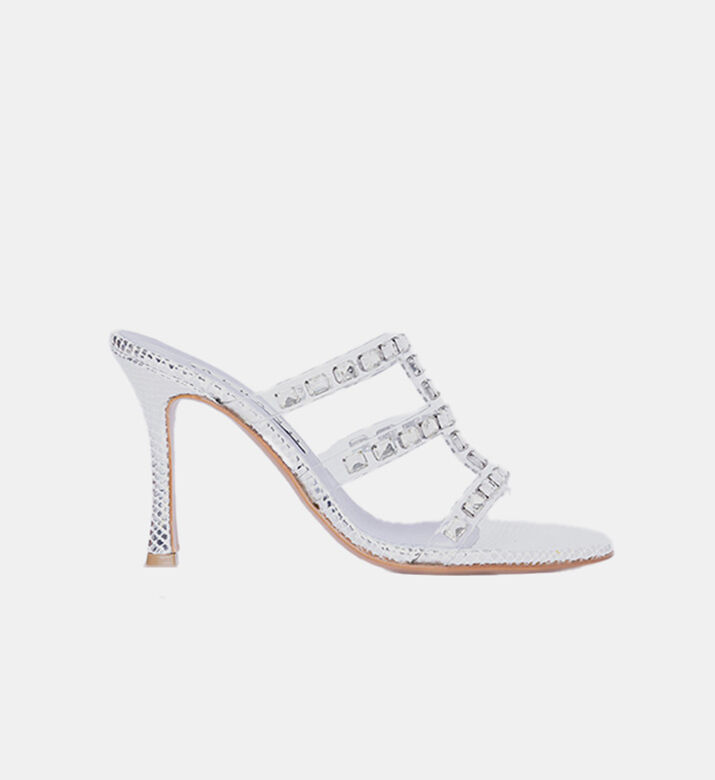 Crystal-embellishments Slide Sandals