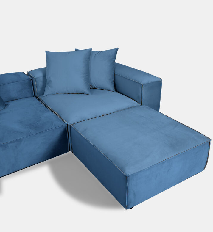 Home Deco and More Fillmore Velvet Corner Sofa, Packshot View