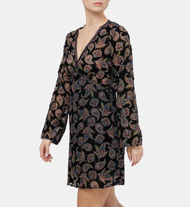 فستان روبن قصير بطبعة