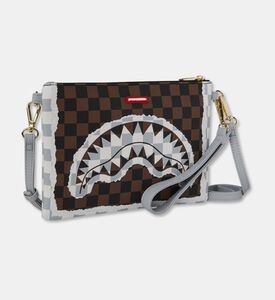 Sprayground Tear Check Pattern Crossover Clutch, Packshot View