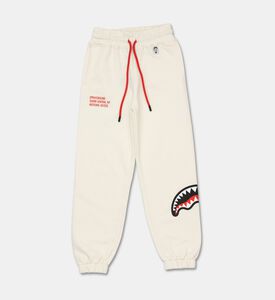 Sprayground Graphic Shark Baggy Pants, Ivory, 8y, Packshot View