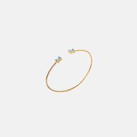 Moonstones Open-cuff Bracelet