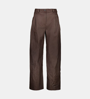 Wide-leg Pleated Pants