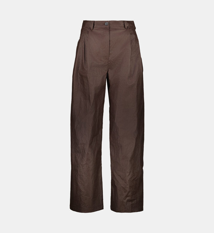 Wide-leg Pleated Pants