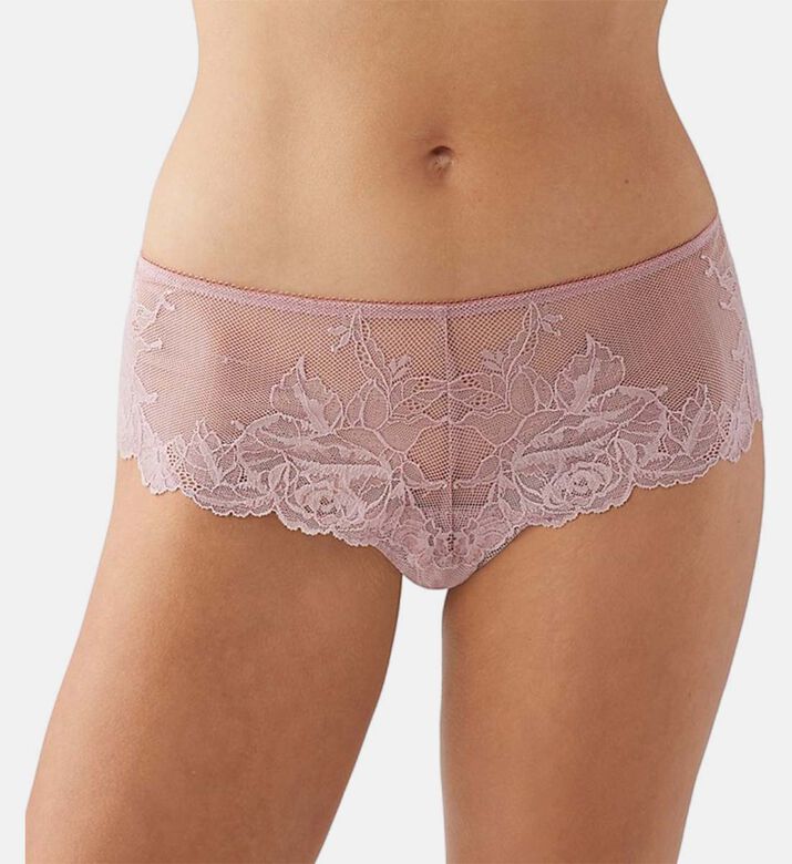 Wacoal Floral-embroidery Regular-fit Briefs, Nude, Xl, Model View