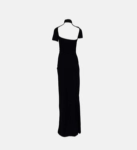 Draped Cut-out Maxi Dress