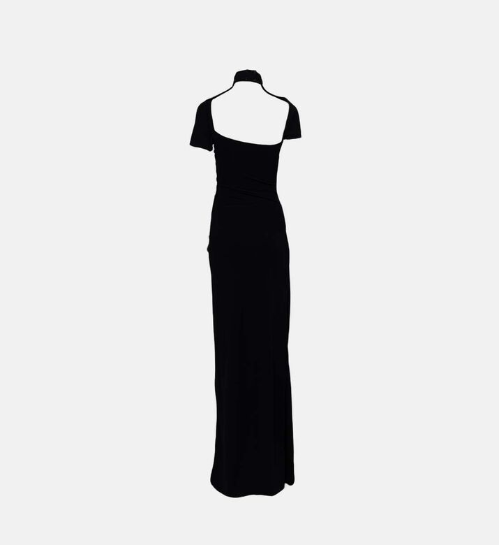 Draped Cut-out Maxi Dress