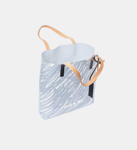 حقيبة يد بنقشة تجريدية